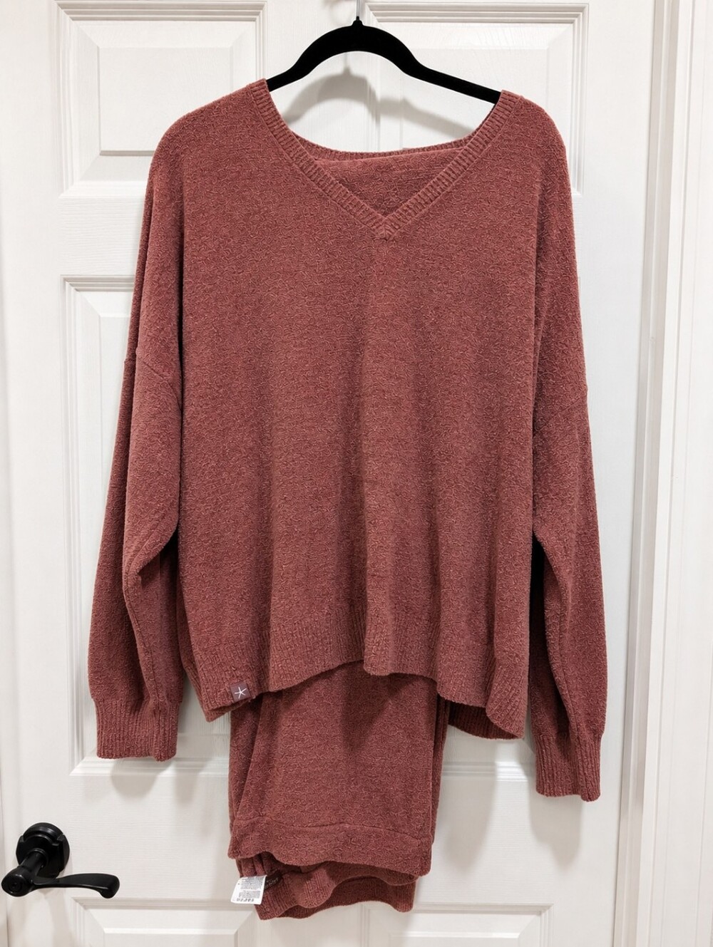 Barefoot Dreams CozyChic Ultra Lite Lounge 2 Piece Set | Petite 1X | Dusty Rose